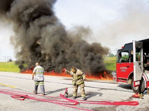 'Wall of fire' erupts after Hartford lorry crash